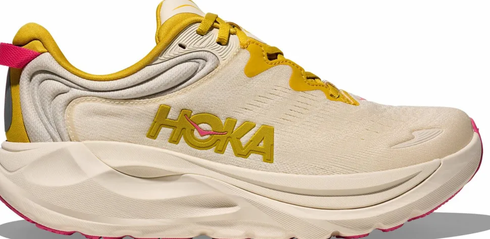 Hoka Women's Gaviota 6 Birch/Yellow Gold