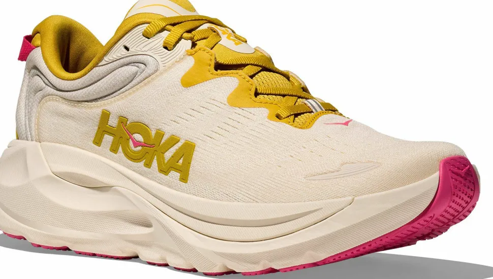Hoka Women's Gaviota 6 Birch/Yellow Gold