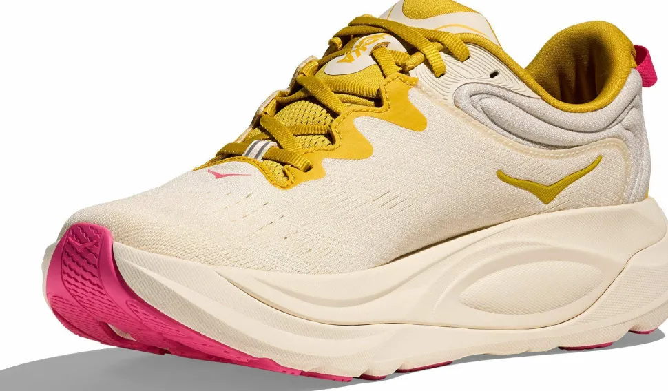 Hoka Women's Gaviota 6 Birch/Yellow Gold