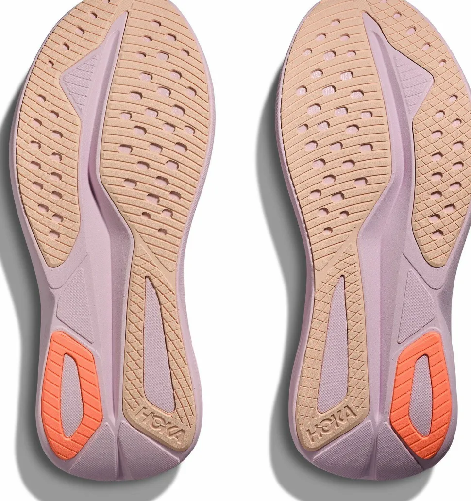 Hoka Women's Mach 7 Lilac Cream/Tangerine Glow