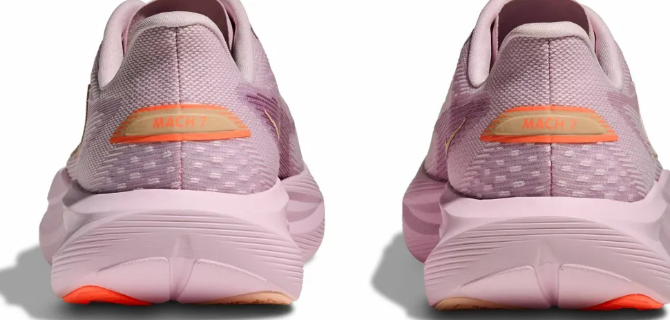 Hoka Women's Mach 7 Lilac Cream/Tangerine Glow