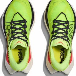Hoka Women's Rocket X Trail Neon Yuzu/Neon Flame