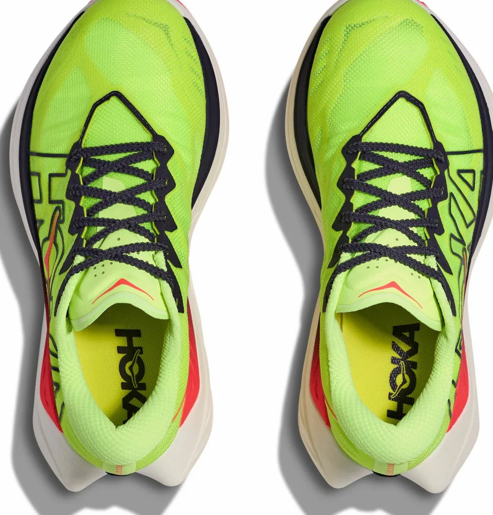 Hoka Women's Rocket X Trail Neon Yuzu/Neon Flame