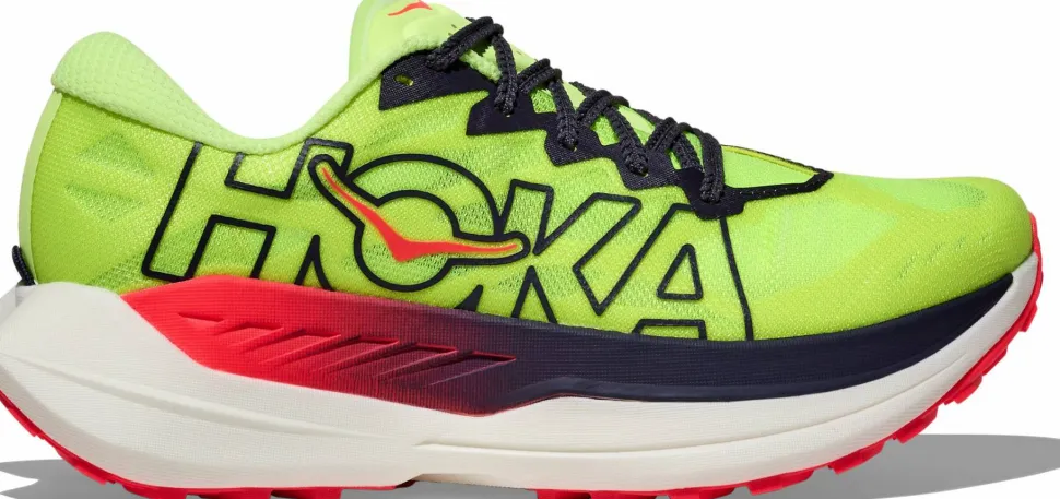 Hoka Women's Rocket X Trail Neon Yuzu/Neon Flame