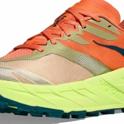 Hoka Women's Speedgoat 7 Persimmon/Neon Yuzu
