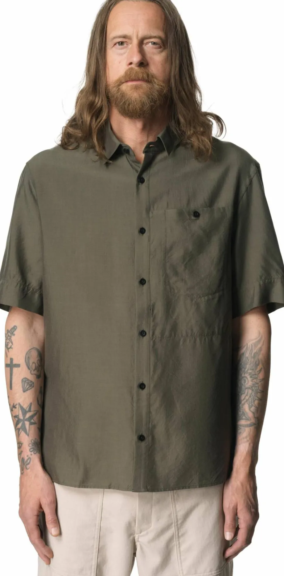 Houdini Men's Tree Shortsleeve Shirt Dawn Green