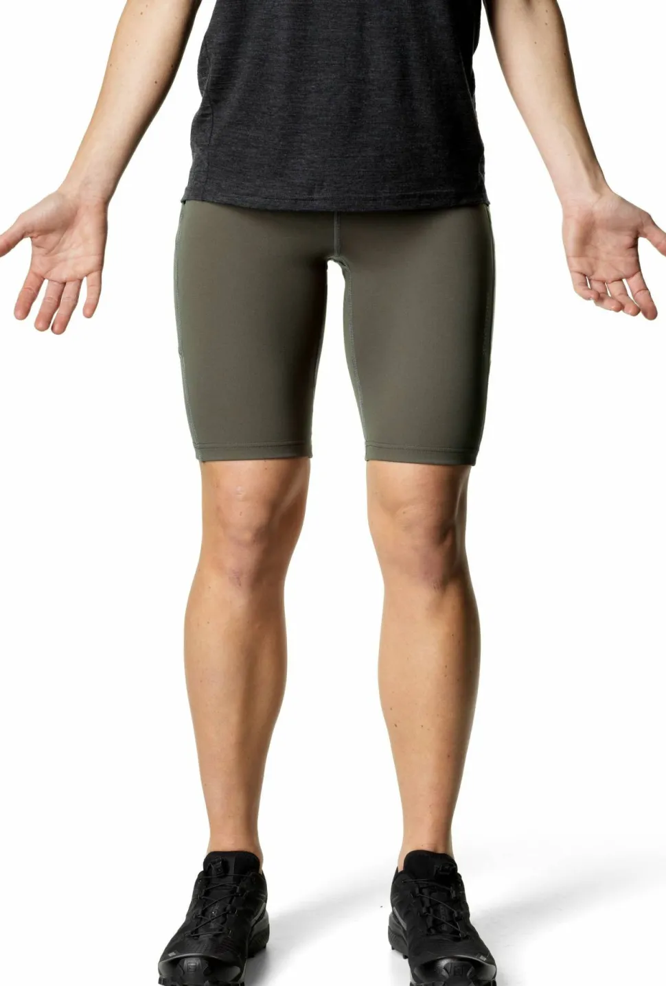 Houdini Women's Adventure Short Tights Baremark Green
