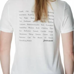 Houdini Women's Tree Message Tee Powderday White/Em Manifesto