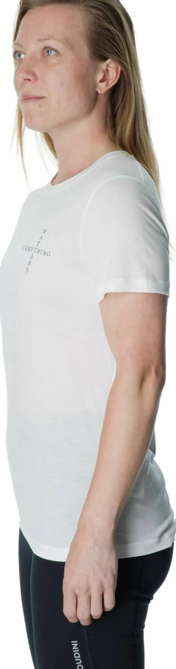 Houdini Women's Tree Message Tee Powderday White/Em Manifesto