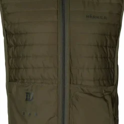 Härkila Men's Deer Stalker Camo Reversible Packable Waistcoat Willow Green/Axis MSP Forest