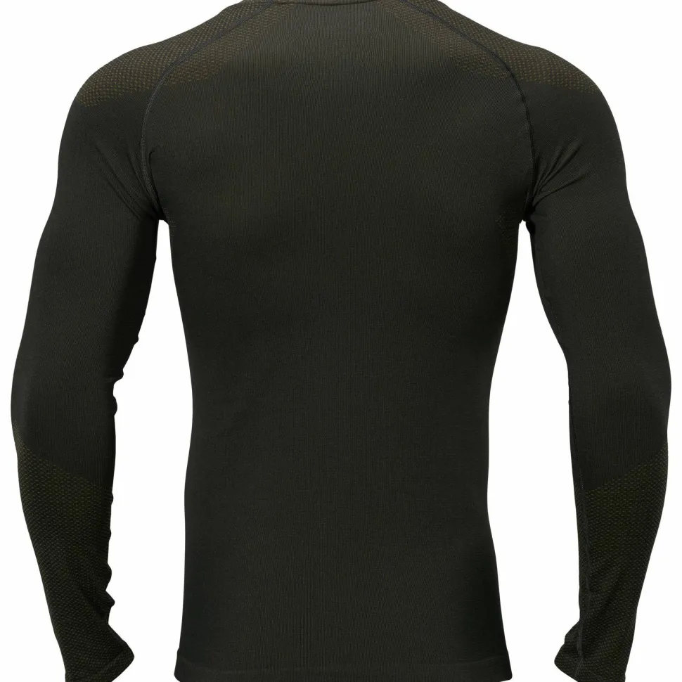 Härkila Men's Härkila Base Active L/S Round Neck Dark Willow Green