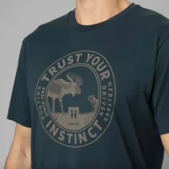 Härkila Men's Härkila Moose T-Shirt Dark Navy
