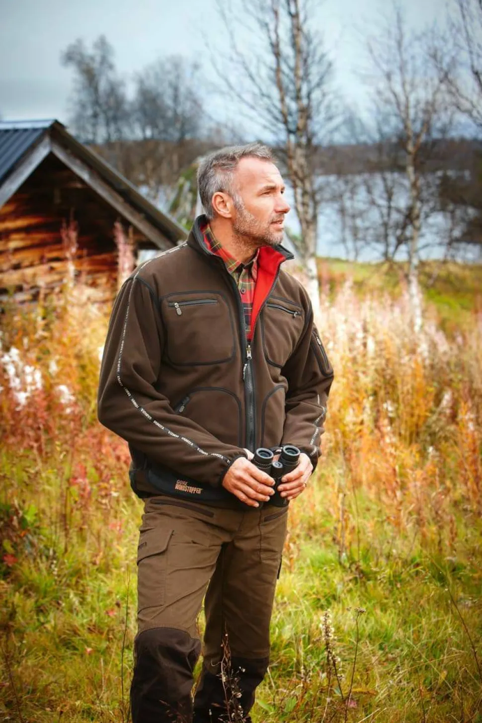 Härkila Men's Kamko Fleece Brown/Red
