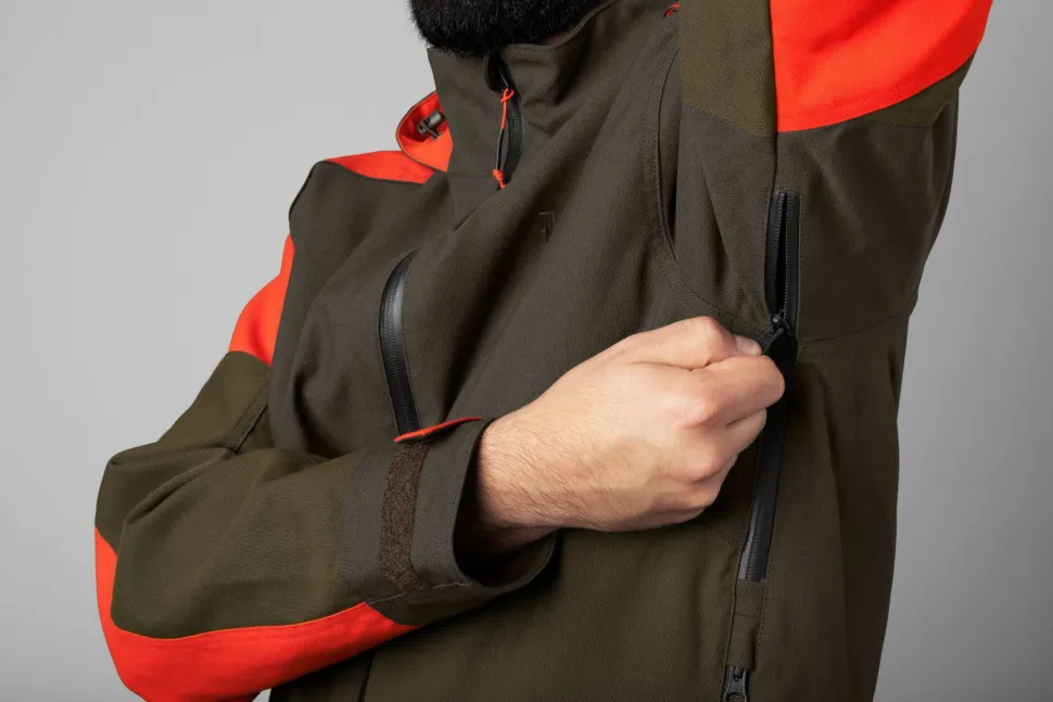 Härkila Men's Pro Hunter Dog Keeper GORE-TEX Jacket Willow Green/Orange