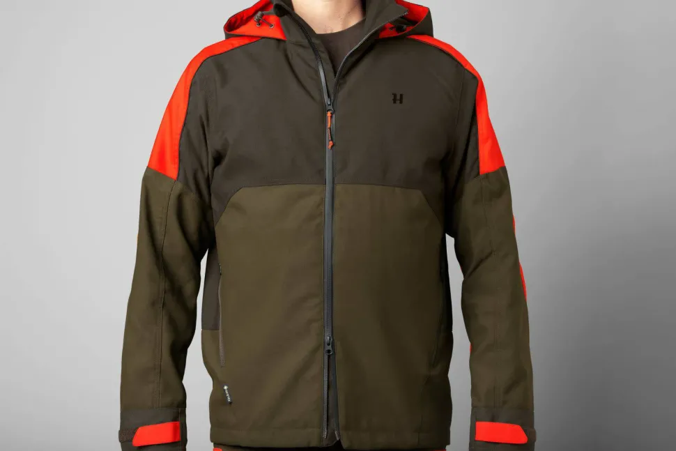 Härkila Men's Pro Hunter Dog Keeper GORE-TEX Jacket Willow Green/Orange