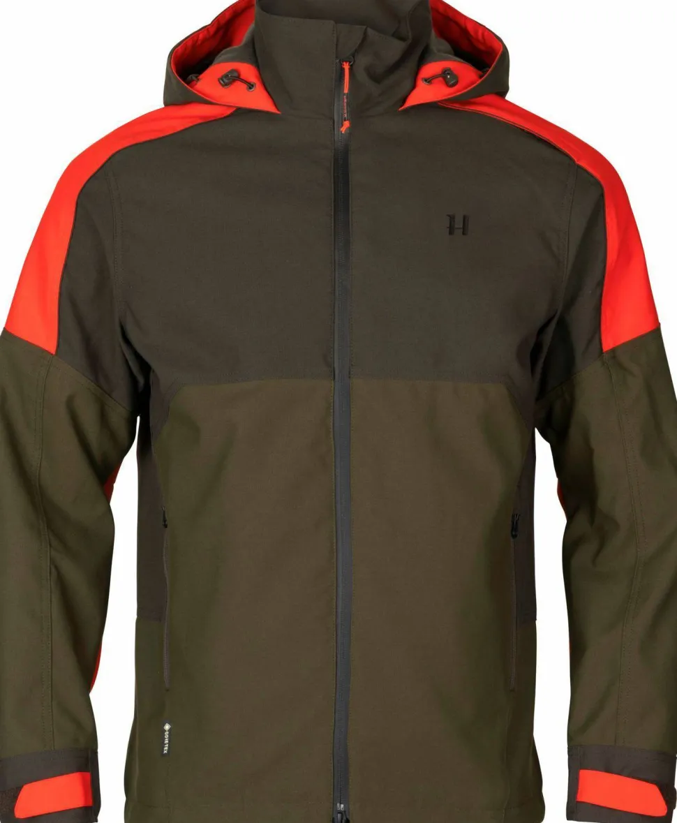 Härkila Men's Pro Hunter Dog Keeper GORE-TEX Jacket Willow Green/Orange