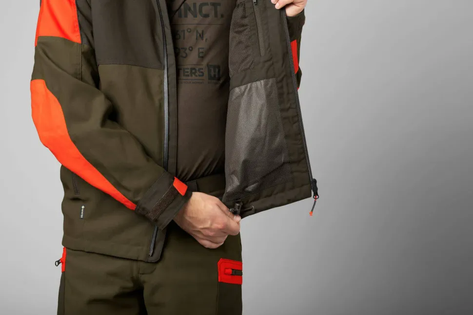 Härkila Men's Pro Hunter Dog Keeper GORE-TEX Jacket Willow Green/Orange