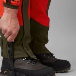Härkila Wildboar Pro Gaiters Orange Blaze/Willow Green