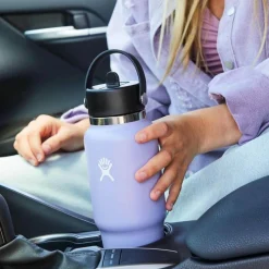 Hydro Flask 946 ml Wide Mouth Travel Bottle with Flex Straw Cap Mermaid Green