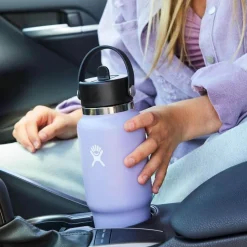 Hydro Flask 946 ml Wide Mouth Travel Bottle with Flex Straw Cap Oat