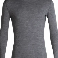 Icebreaker Men's 200 Oasis Long Sleeve Crewe Gritstone Hthr-013