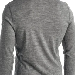 Icebreaker Men's 200 Oasis Long Sleeve Crewe Gritstone Hthr-013