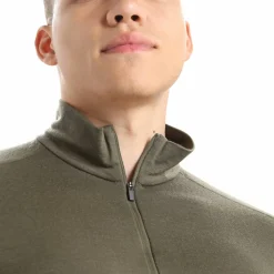 Icebreaker Men's 200 Oasis Long Sleeve Half Zip Loden