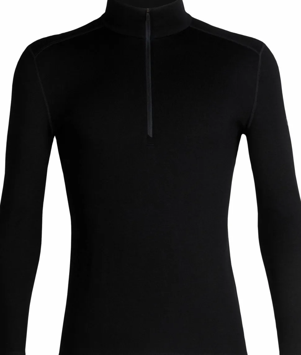 Icebreaker Men's 260 Tech Longsleeve Half Zip Black