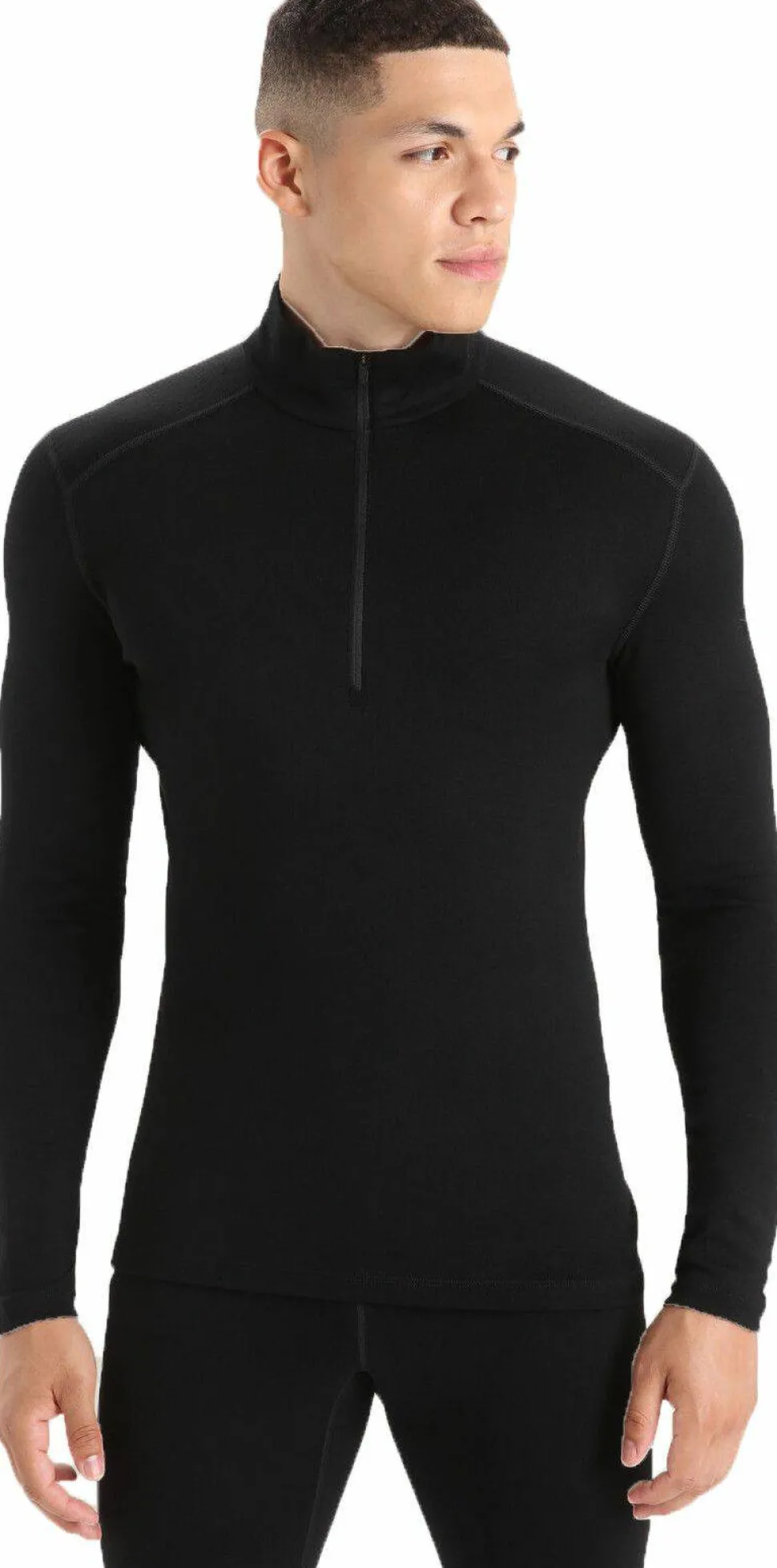 Icebreaker Men's 260 Tech Longsleeve Half Zip Black