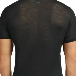 Icebreaker Men's Merino 75 Cool-Lite Featherlight Shortsleeve Crewe Black