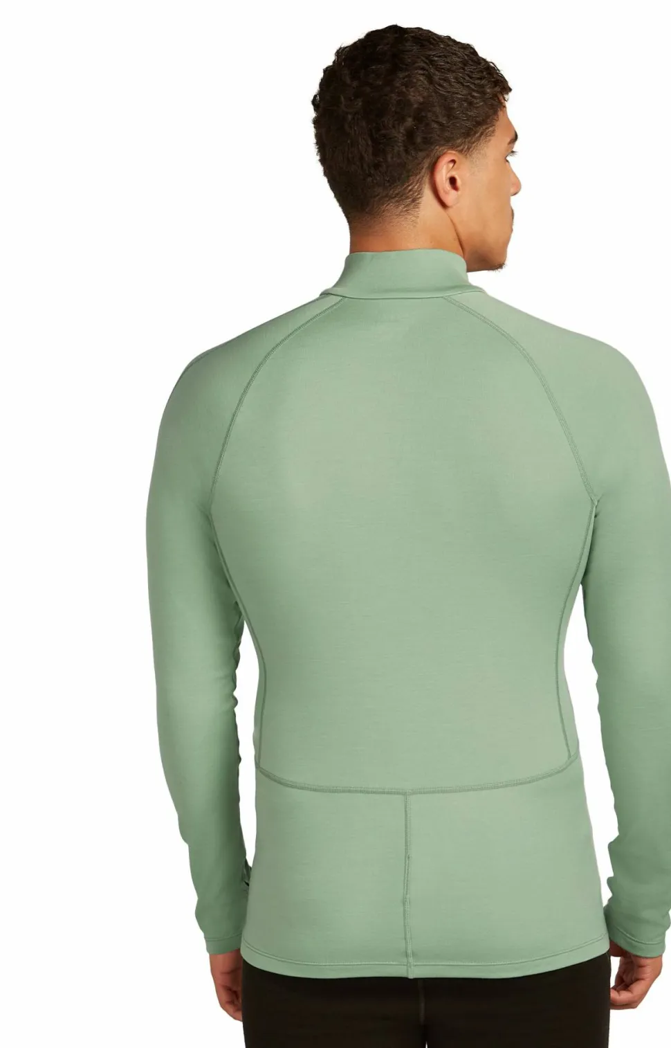 Icebreaker Men's Merino 300 MerinoFine Polar Long Sleeve Half Zip Seaglass