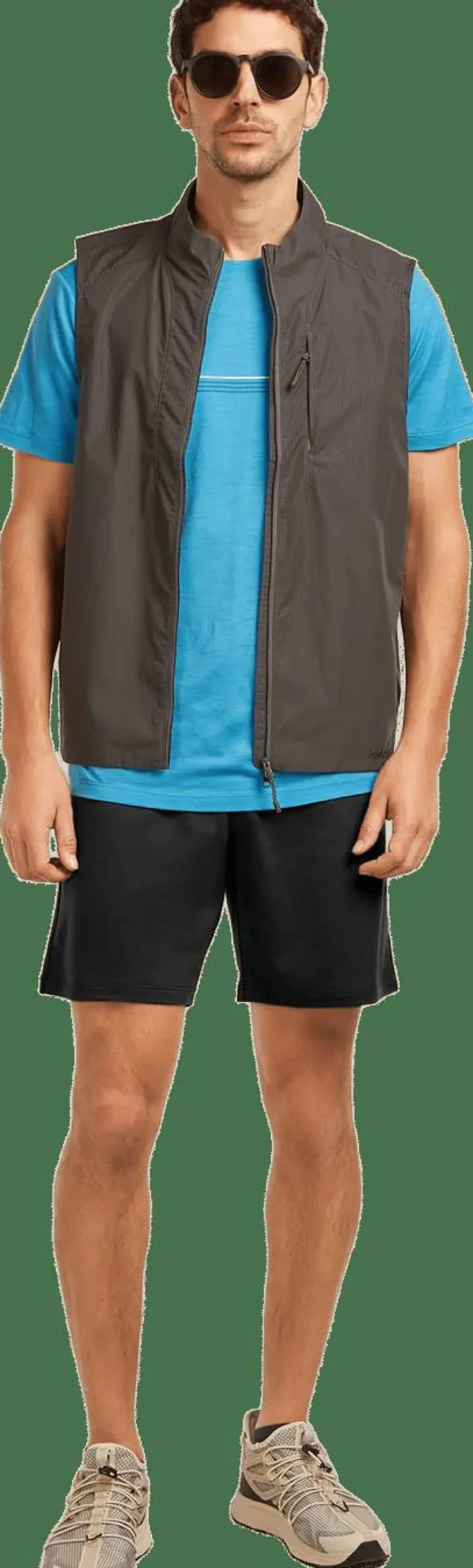 Icebreaker Men's Merino 150 Tech Lite Ss Tee Range Stripes Arctic