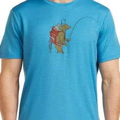 Icebreaker Men's Merino 150 Tech Lite Ss Tee Bear Catch Arctic