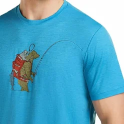 Icebreaker Men's Merino 150 Tech Lite Ss Tee Bear Catch Arctic