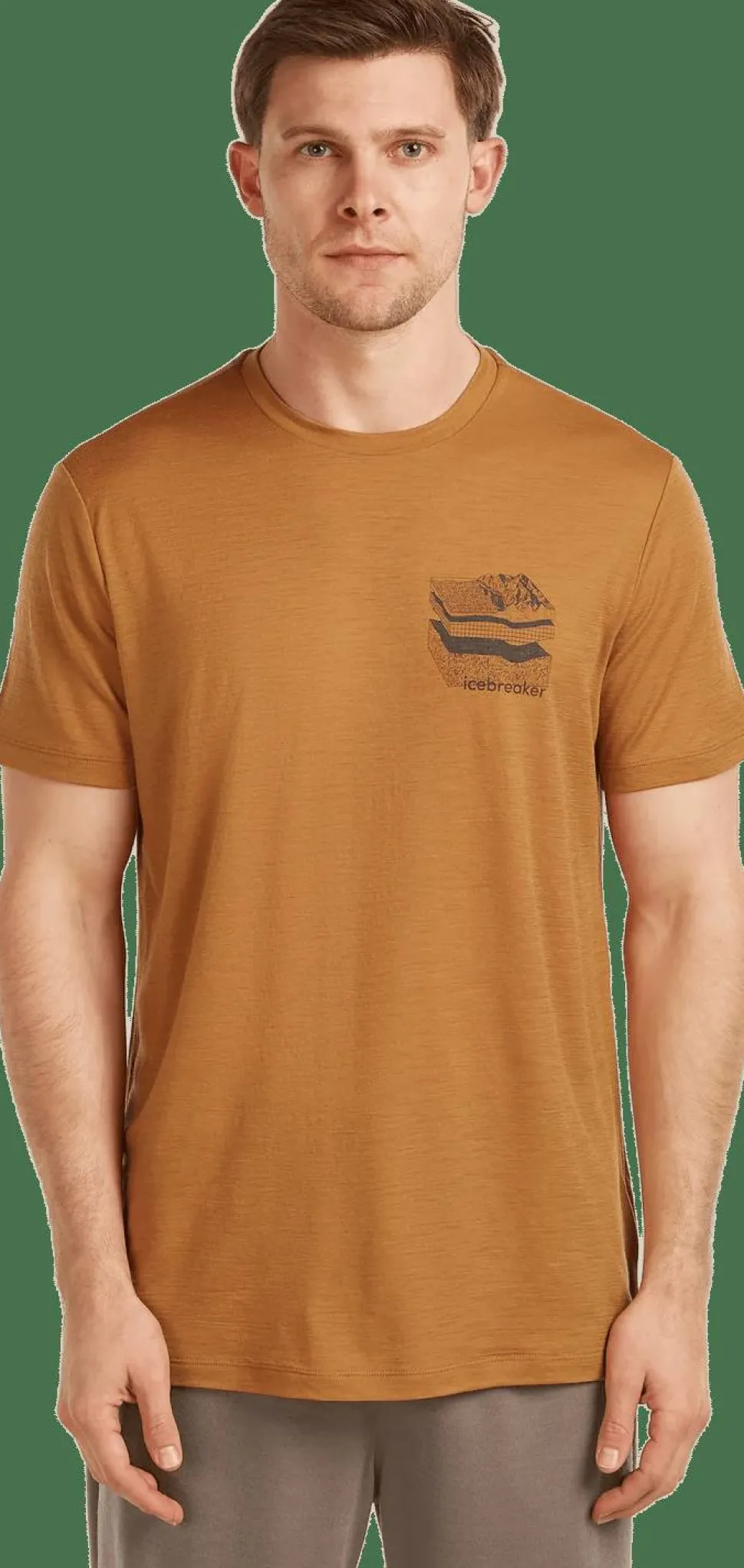 Icebreaker Men's Merino 150 Tech Lite Ss Tee Evolving Layers Trail