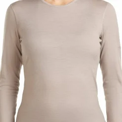 Icebreaker Women's 200 Oasis Long Sleeve Crewe Pink Quartz