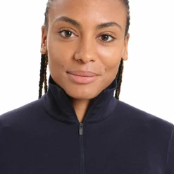 Icebreaker Women's 260 Tech Longsleeve Half Zip Midnight Navy
