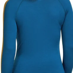 Icebreaker Women's Merino 200 Oasis+ Long Sleeve High Neck Atlantis/Hydro/Trail