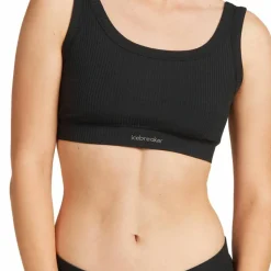 Icebreaker Women's Merino Rib Lotus Hipster Black