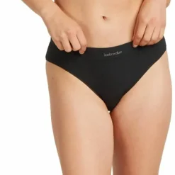 Icebreaker Women's Merino Rib Lotus Hipster Black