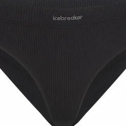 Icebreaker Women's Merino Rib Lotus Hipster Black