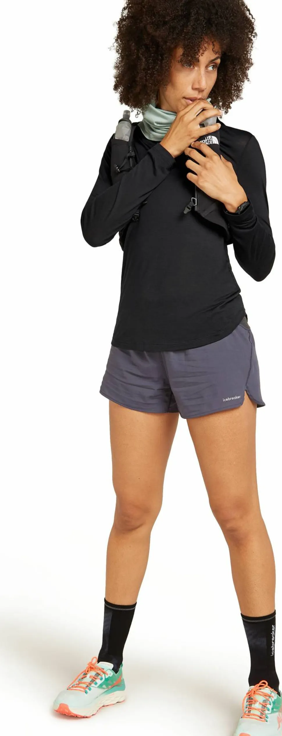 Icebreaker Women's Merino 125 Cool-Lite Sphere III Long Sleeve Tee Black