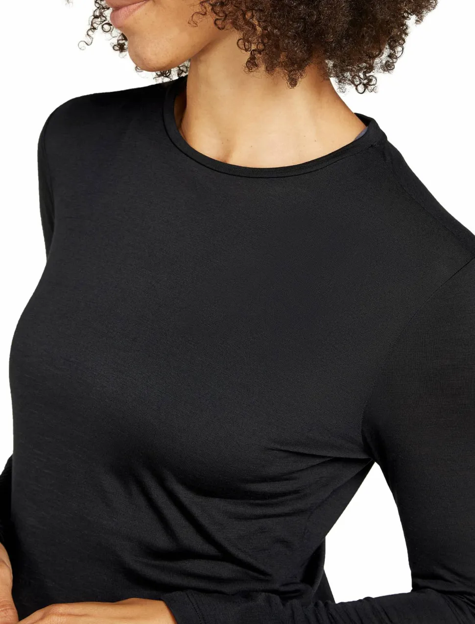 Icebreaker Women's Merino 125 Cool-Lite Sphere III Long Sleeve Tee Black