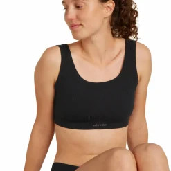 Icebreaker Women's Merino Rib Lotus Bra Black