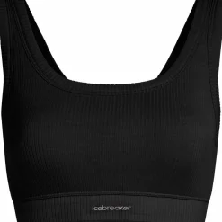 Icebreaker Women's Merino Rib Lotus Bra Black