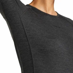 Icebreaker Women's Merino 260 ZoneKnit Long Sleeve Crewe Jet Hthr