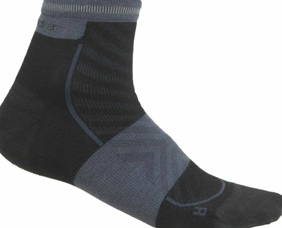 Icebreaker Women's Merino Run+ Ultralight Mini Black/Graphite