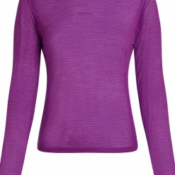 Icebreaker Women's Merino 75 Cool-Lite Featherlight Longleeve Crewe Passion