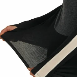 Icebreaker Women's Merino 200 Oasis+ Long Sleeve High Neck Black/Jet Hthr/Undyed
