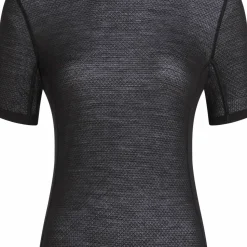 Icebreaker Women's Merino 75 Cool-Lite Featherlight Shortsleeve Crewe Black
